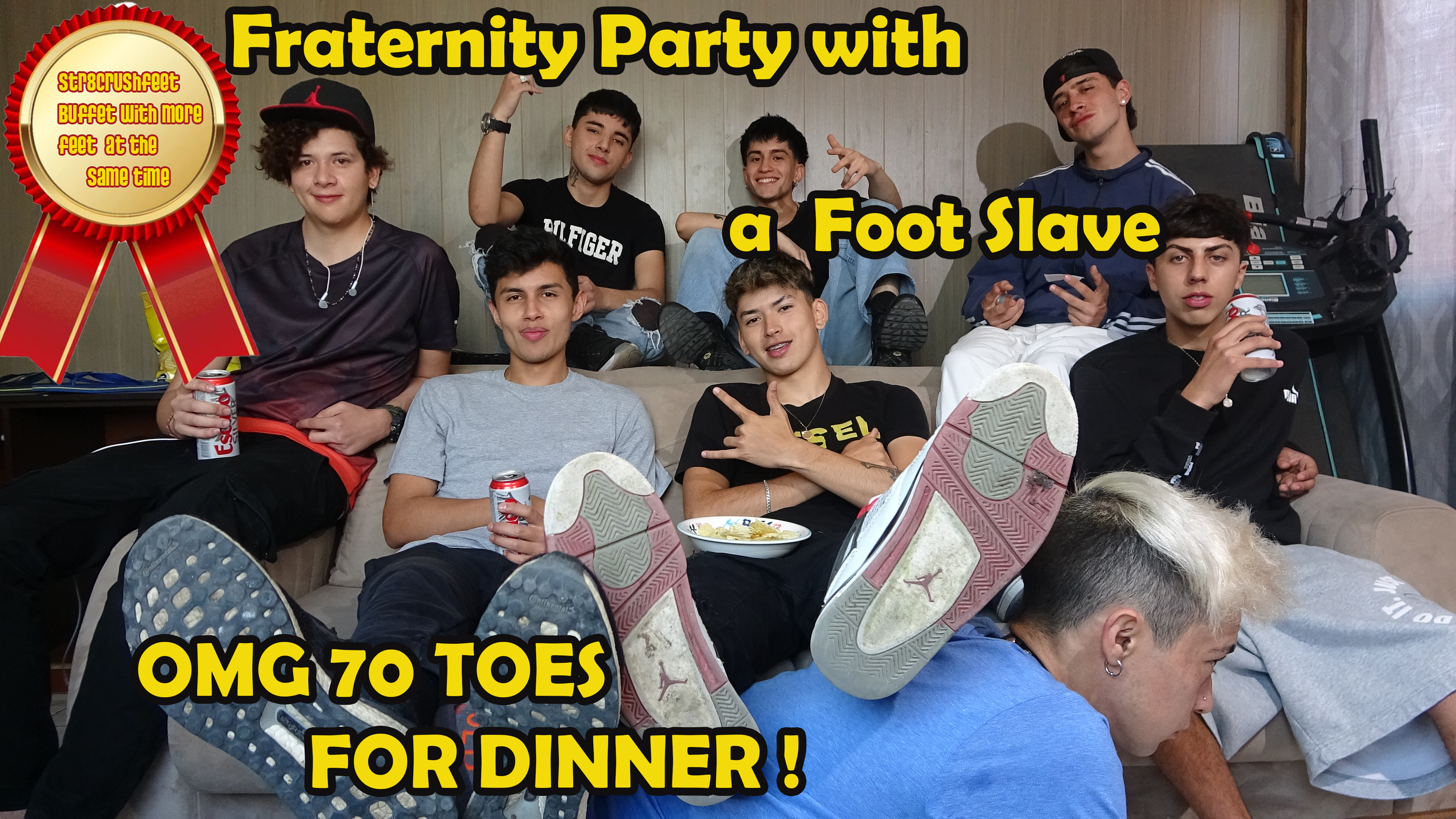 70 toes OMG ! feet buffet