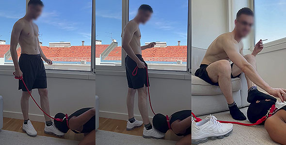 Dominated by MasterTuga + Face smothered by his big sweaty feet