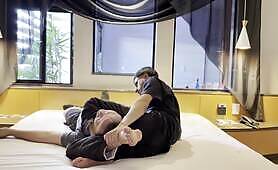 NEW MASTER TRIANGULE, ARMBAR AND FOOT DOM