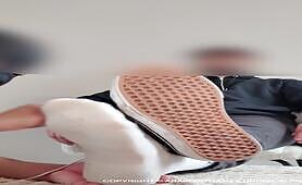 ArabMaster gets his socks and feet worshipped by slave