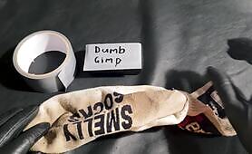 sock gagging instructions.