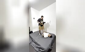 POOR DANIEL!BALL BUSTED AND BALL GRAB HARD DOM. 