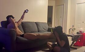 Smelly Feet sniffing